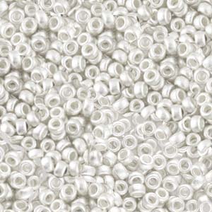 2 g 15/0 Seedbeads, Sterling Silverplated Frosted