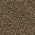  10 g 8/0 Seed Beads, Metallic Light Bronze 