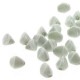 25 st Pinch beads, 7 mm, White Green Luster 