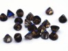  20 st Button Beads, 4 mm, Crystal Full Azuro 