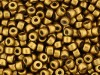  5 g Matubo Seedbeads 8/0, Matte Metallic Anique Gold 