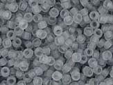 10 g 15/0 TOHO Seedbeads, Transparent - Frosted Light Grey