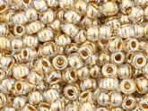 10 g 11/0 TOHO Seedbeads, Gold-Lined Crystal