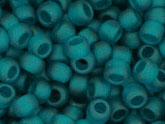 10 g 8/0 TOHO Seedbeads, Transparent - Frosted Teal