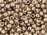 10 g 11/0 TOHO Seedbeads, Gold Lustered Montana Blue