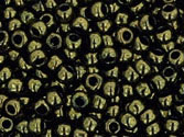 10 g 11/0 TOHO Seedbeads, Gold-lustered Dark Chocolate Bronze