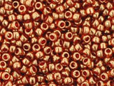 10 g 15/0 TOHO Seedbeads, Gold-lustered African Sunset
