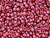 10 g 15/0 TOHO Seedbeads, Gold-lustered Raspberry