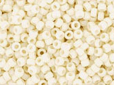 10 g 15/0 TOHO Seedbeads, Opaque Light Beige