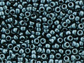 10 g 15/0 TOHO Seedbeads, Metallic Hematite