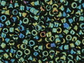 10 g 15/0 TOHO Seedbeads, Metallic Iris Green/Brown