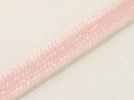 Ca 180 st Chinese Cut Beads, 1 mm, Pale Pink