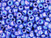 10 g 11/0 TOHO Seedbeads, Opaque-Rainbow Navy Blue
