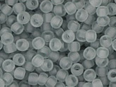 10 g 11/0 TOHO Seedbeads, Transparent - Frosted Light Grey