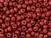 10 g 11/0 TOHO Seedbeads, PF -Matte Galvanized Brick Red