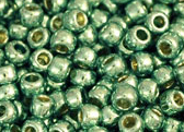10 g 11/0 TOHO Seedbeads, PF- Galvanized Mint Green