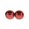 120 st 4 mm runda glasprlor i prlemor, Xmas Red