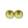 25 st 6 mm runda glasp�rlor i p�rlemor, Sunglow