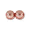 25 st 6 mm runda glasprlor i prlemor, Salmon