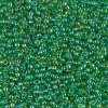 10 g 11/0 Seedbeads, Transparent Light Green AB