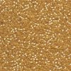 10 g 11/0 Seedbeads, Matte Silverlined Gold