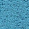 10 g 8/0 Seedbeads, Duracoat Opaque Dyed Aqua Blue