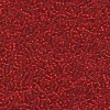 10 g 15/0 Seedbeads, Silverlined Red-Orange
