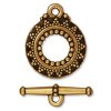 1 st Bali togglel�s, 20 mm, antikt guldf�rgad