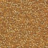 10 g 11/0 Seed Beads, Silverlined Gold