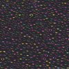 10 g 8/0 Seed Beads, Metallic Dark Plum Iris
