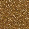 10 g 8/0 Seed beads, Silverlined Dark Gold