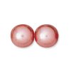 1 st vaxad rund, tjeckisk, 8 mm, Blush