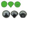 1 st mushroom, 9x8 mm, Jet Hematite