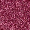 10 g 11/0 Seed Beads, Duracoat Galvanized Light Cranberry