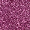 10 g 15/0 Seed Beads, Duracoat Galvanized Hot Pink