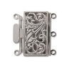 Treradigt insticksls, 13 x 22 mm, Silverplterat