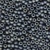 10 g 6/0 Seedbeads, Matte Metallic Silver Grey