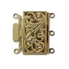 Treradigt insticksls, 13 x 22 mm, Guldplterat