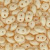 10 g Superduo, 2,5x5 mm, Orange Luster on Chalk