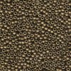 10 g 8/0 Seed beads, Matte Metallic Dark Bronze