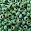 10 g 11/0 Seed Beads, Picasso Seafoam Green Matte