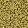 10 g 8/0 Seedbeads, Frosted Opaque Glaze Rainbow Pistachio