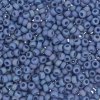 10 g 8/0 Seedbeads, Frosted Opaque Glaze Rainbow Soft Blue