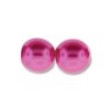 120 st 4 mm runda glasprlor i prlemor, Hot Pink