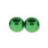 120 st 4 mm runda glasprlor i prlemor, Xmas Green