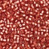 5 g 11/0 Delicas, Silverlined Duracoat Magenta