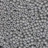 10 g 6/0 Seedbeads, Matte Opaque Grey