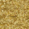 10 g Buglebeads, 3 mm, Silverlined Gold