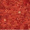 10 g Buglebeads, 6 mm, Silverlined Red
