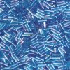 10 g Buglebeads, 6 mm, Transparent Aqua AB